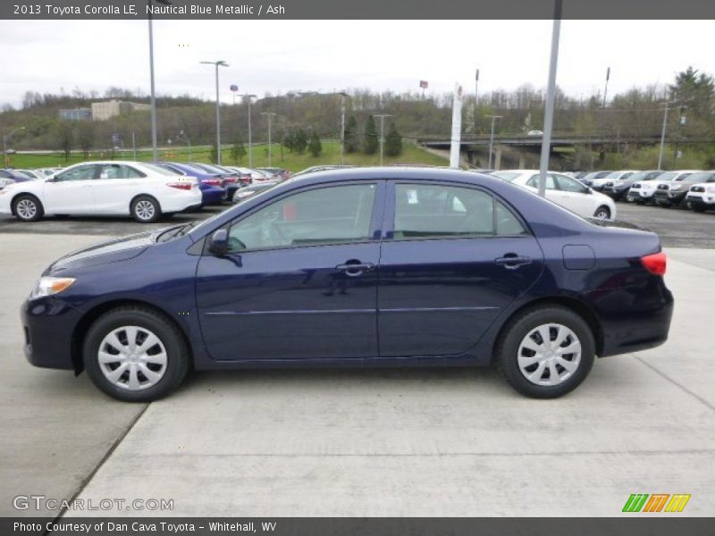 Nautical Blue Metallic / Ash 2013 Toyota Corolla LE