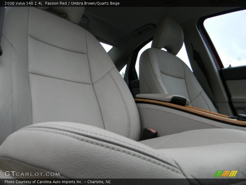 Passion Red / Umbra Brown/Quartz Beige 2008 Volvo S40 2.4i