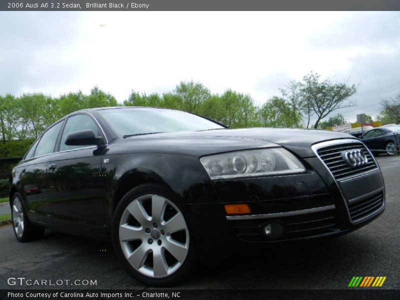 Brilliant Black / Ebony 2006 Audi A6 3.2 Sedan