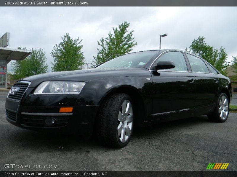 Brilliant Black / Ebony 2006 Audi A6 3.2 Sedan