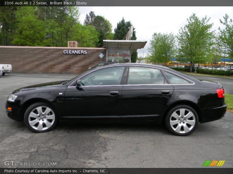 Brilliant Black / Ebony 2006 Audi A6 3.2 Sedan