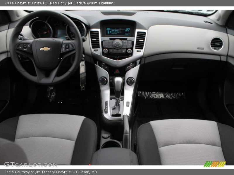 Red Hot / Jet Black/Medium Titanium 2014 Chevrolet Cruze LS