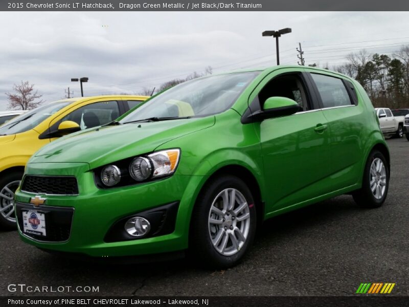 Dragon Green Metallic / Jet Black/Dark Titanium 2015 Chevrolet Sonic LT Hatchback
