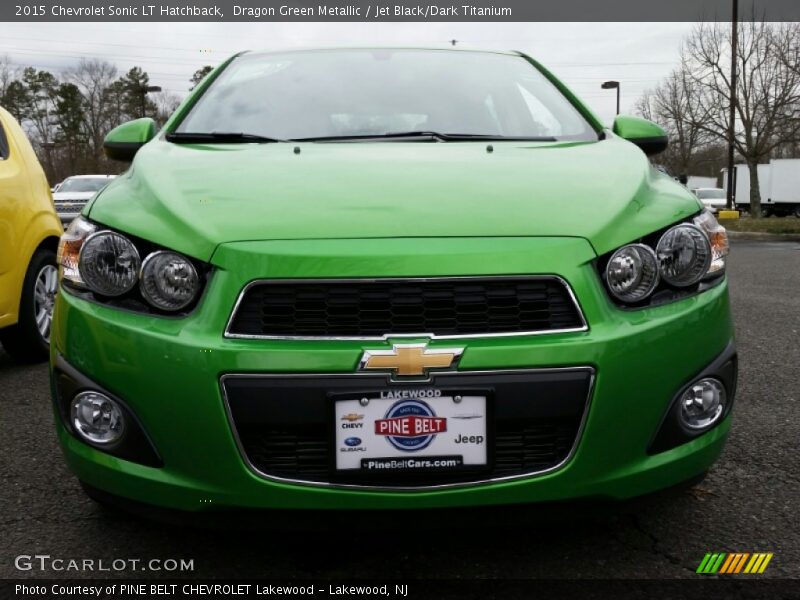 Dragon Green Metallic / Jet Black/Dark Titanium 2015 Chevrolet Sonic LT Hatchback