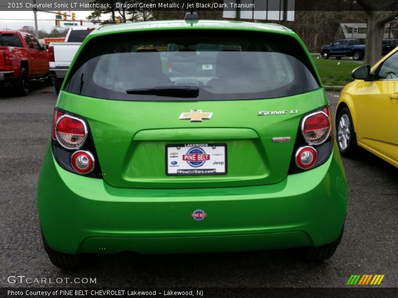 Dragon Green Metallic / Jet Black/Dark Titanium 2015 Chevrolet Sonic LT Hatchback