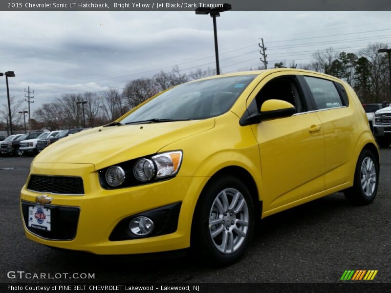 Bright Yellow / Jet Black/Dark Titanium 2015 Chevrolet Sonic LT Hatchback