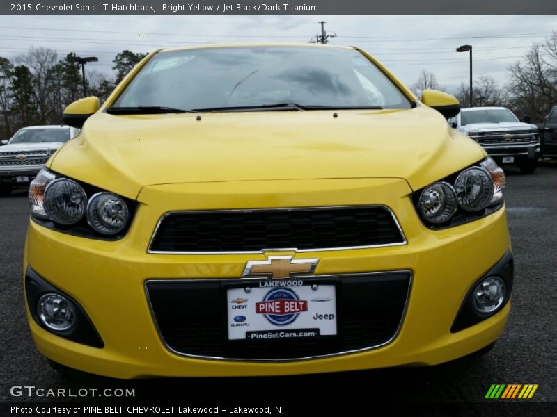 Bright Yellow / Jet Black/Dark Titanium 2015 Chevrolet Sonic LT Hatchback
