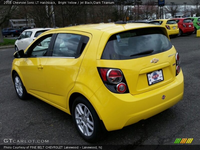 Bright Yellow / Jet Black/Dark Titanium 2015 Chevrolet Sonic LT Hatchback
