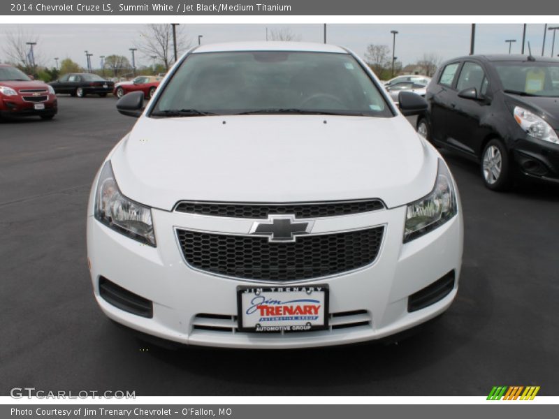 Summit White / Jet Black/Medium Titanium 2014 Chevrolet Cruze LS