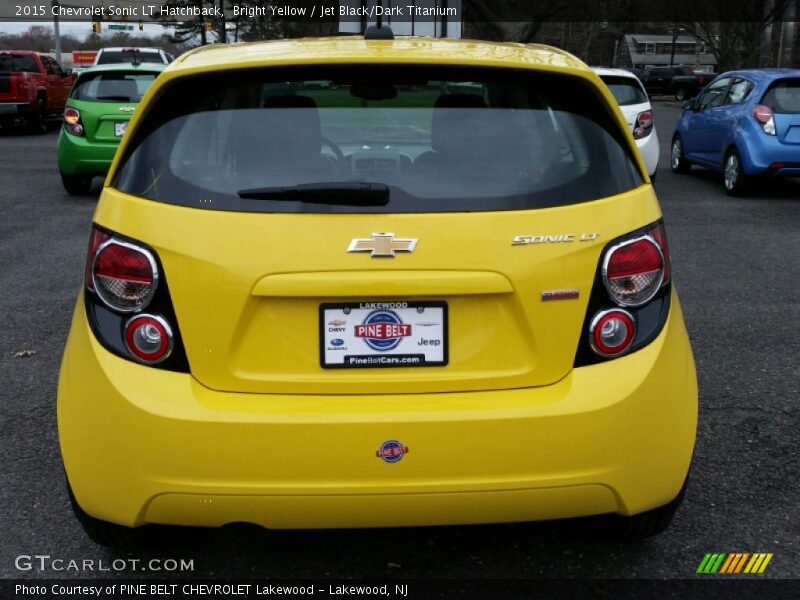 Bright Yellow / Jet Black/Dark Titanium 2015 Chevrolet Sonic LT Hatchback