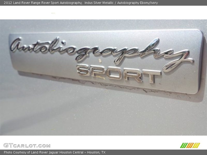 Indus Silver Metallic / Autobiography Ebony/Ivory 2012 Land Rover Range Rover Sport Autobiography