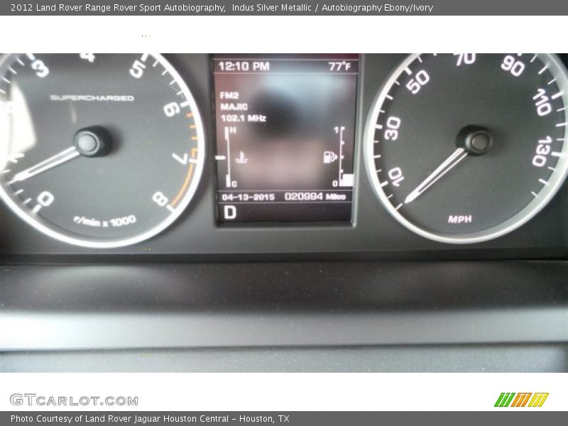 Indus Silver Metallic / Autobiography Ebony/Ivory 2012 Land Rover Range Rover Sport Autobiography