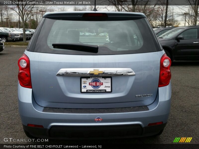 Silver Topaz Metallic / Jet Black 2015 Chevrolet Equinox LS