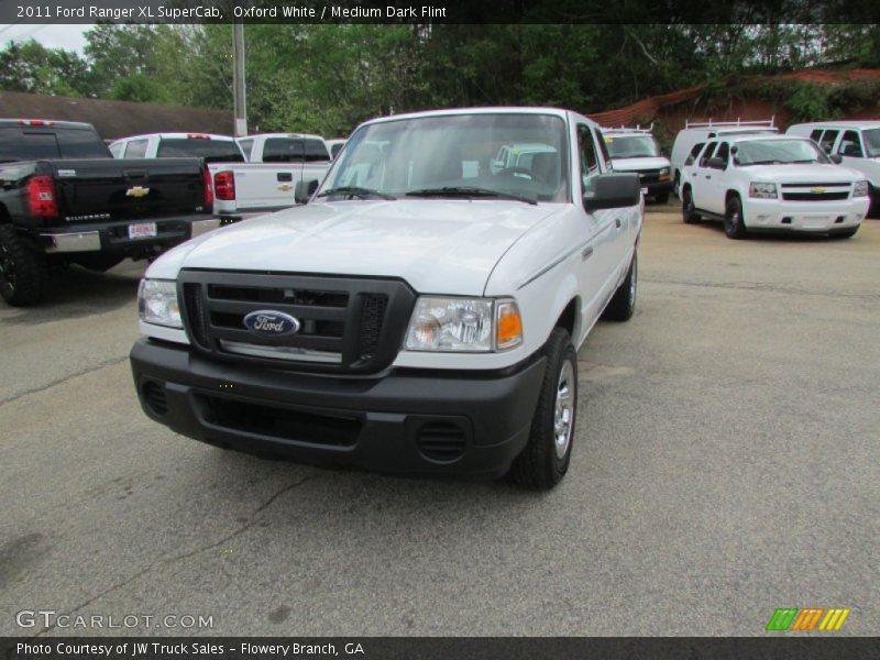 Oxford White / Medium Dark Flint 2011 Ford Ranger XL SuperCab