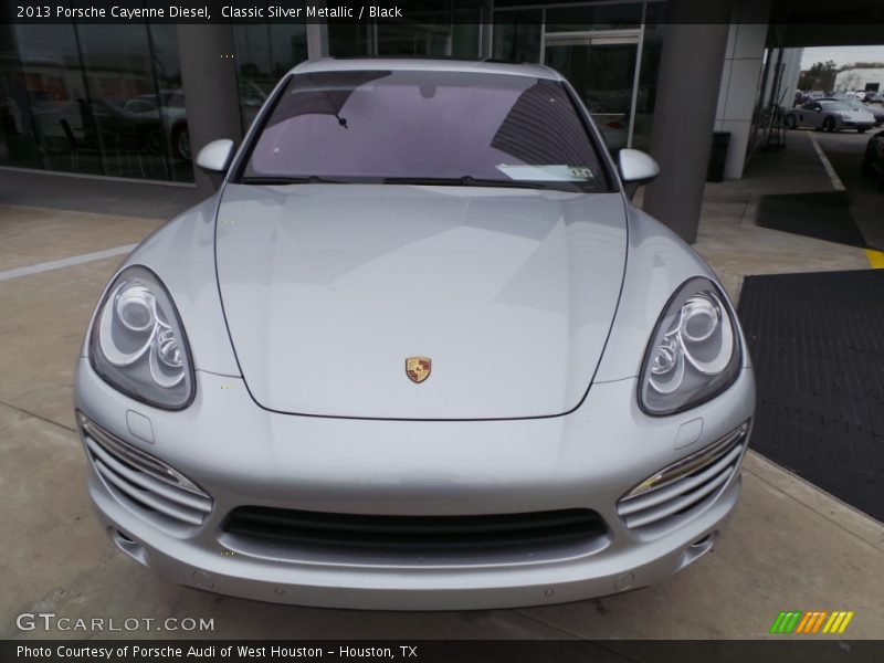 Classic Silver Metallic / Black 2013 Porsche Cayenne Diesel