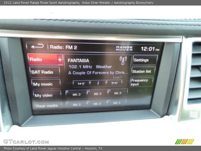Indus Silver Metallic / Autobiography Ebony/Ivory 2012 Land Rover Range Rover Sport Autobiography