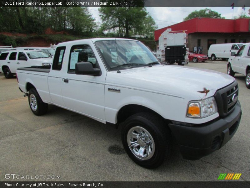 Oxford White / Medium Dark Flint 2011 Ford Ranger XL SuperCab