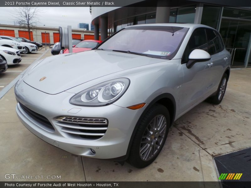 Classic Silver Metallic / Black 2013 Porsche Cayenne Diesel