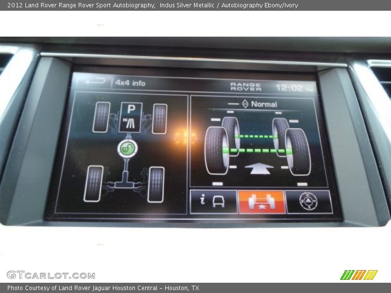 Indus Silver Metallic / Autobiography Ebony/Ivory 2012 Land Rover Range Rover Sport Autobiography