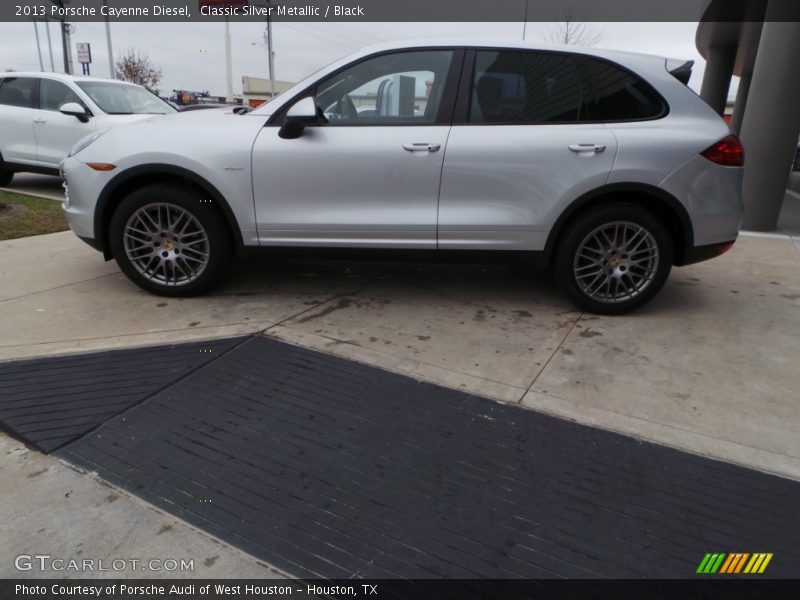 Classic Silver Metallic / Black 2013 Porsche Cayenne Diesel