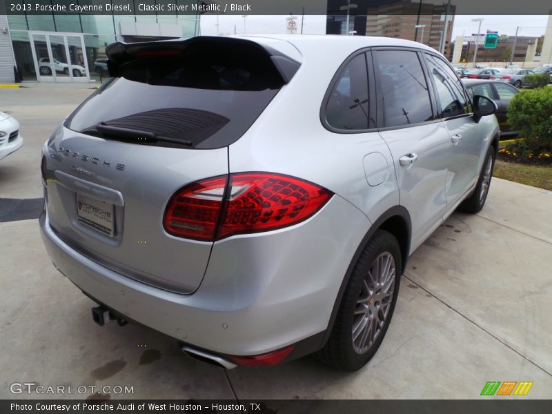 Classic Silver Metallic / Black 2013 Porsche Cayenne Diesel