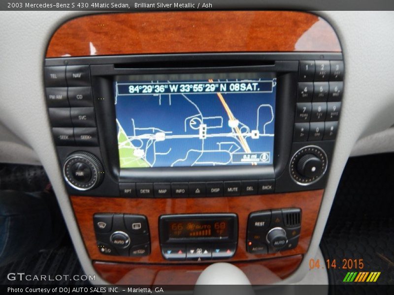 Brilliant Silver Metallic / Ash 2003 Mercedes-Benz S 430 4Matic Sedan