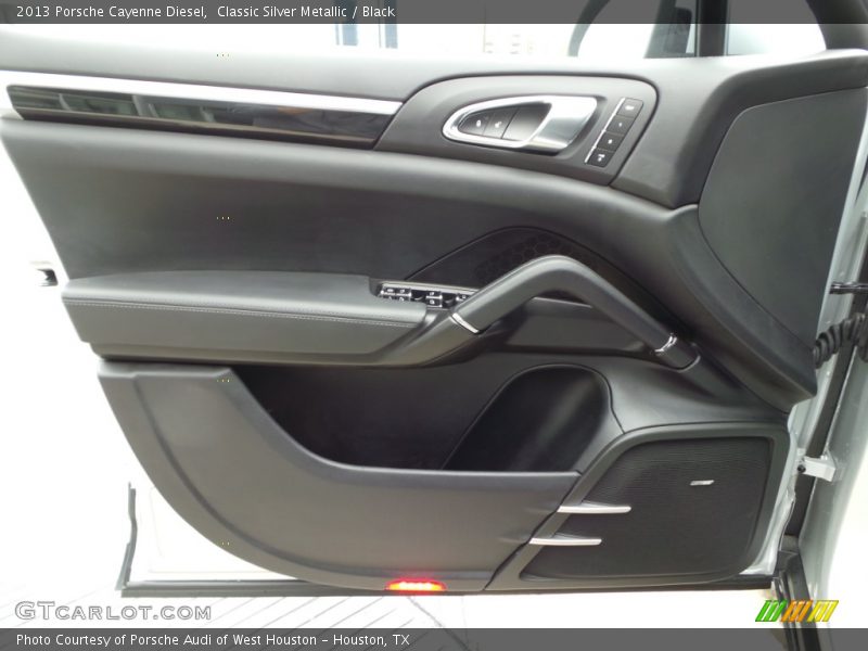 Classic Silver Metallic / Black 2013 Porsche Cayenne Diesel