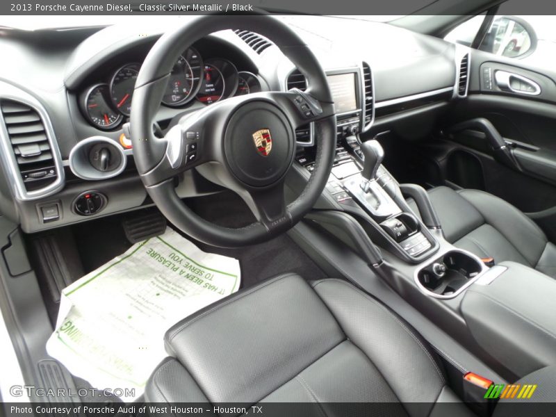 Classic Silver Metallic / Black 2013 Porsche Cayenne Diesel