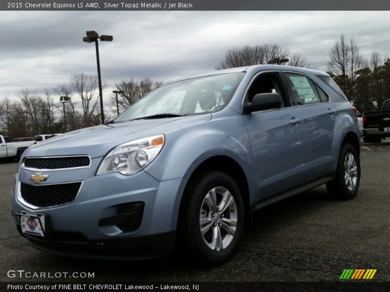 Silver Topaz Metallic / Jet Black 2015 Chevrolet Equinox LS AWD