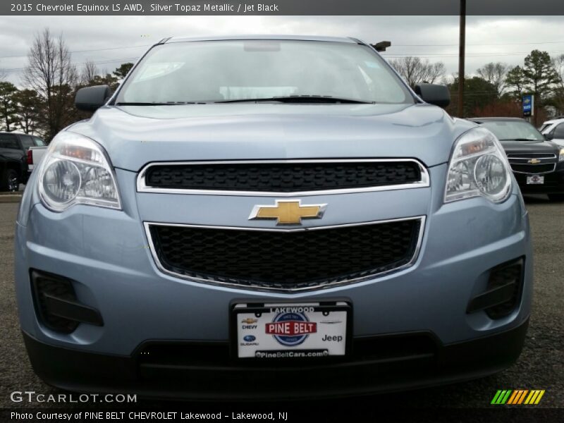 Silver Topaz Metallic / Jet Black 2015 Chevrolet Equinox LS AWD