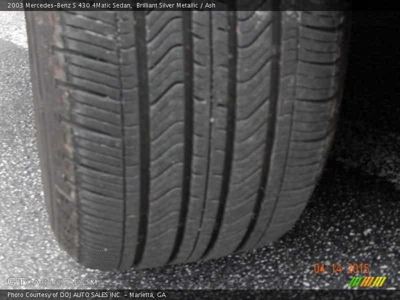 Brilliant Silver Metallic / Ash 2003 Mercedes-Benz S 430 4Matic Sedan