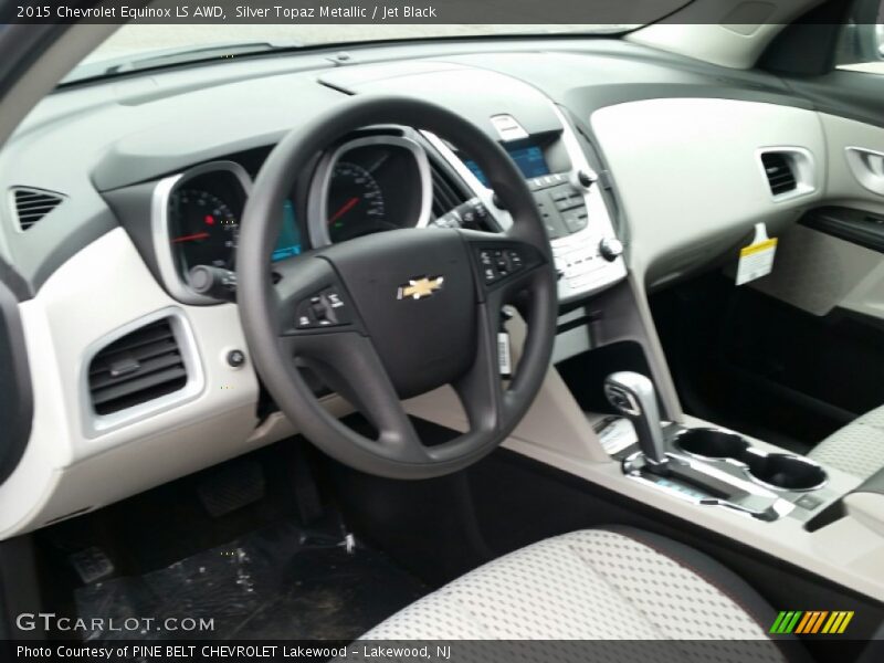 Silver Topaz Metallic / Jet Black 2015 Chevrolet Equinox LS AWD