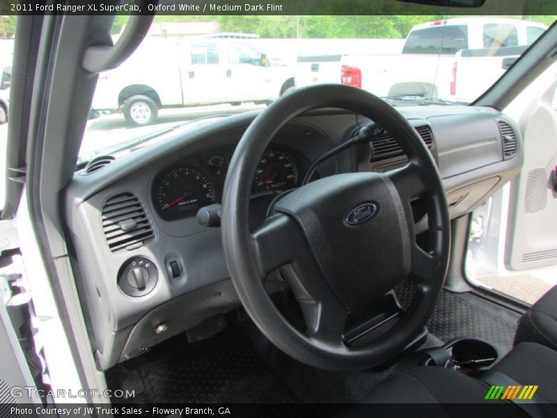 Oxford White / Medium Dark Flint 2011 Ford Ranger XL SuperCab