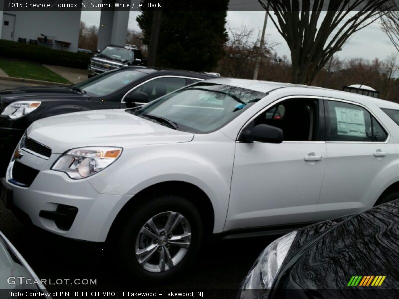 Summit White / Jet Black 2015 Chevrolet Equinox LS