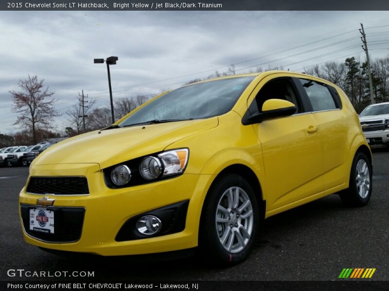 Bright Yellow / Jet Black/Dark Titanium 2015 Chevrolet Sonic LT Hatchback