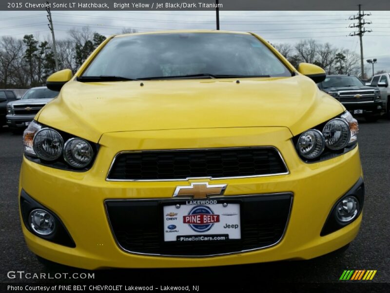 Bright Yellow / Jet Black/Dark Titanium 2015 Chevrolet Sonic LT Hatchback