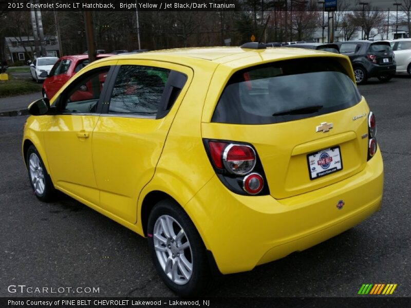 Bright Yellow / Jet Black/Dark Titanium 2015 Chevrolet Sonic LT Hatchback