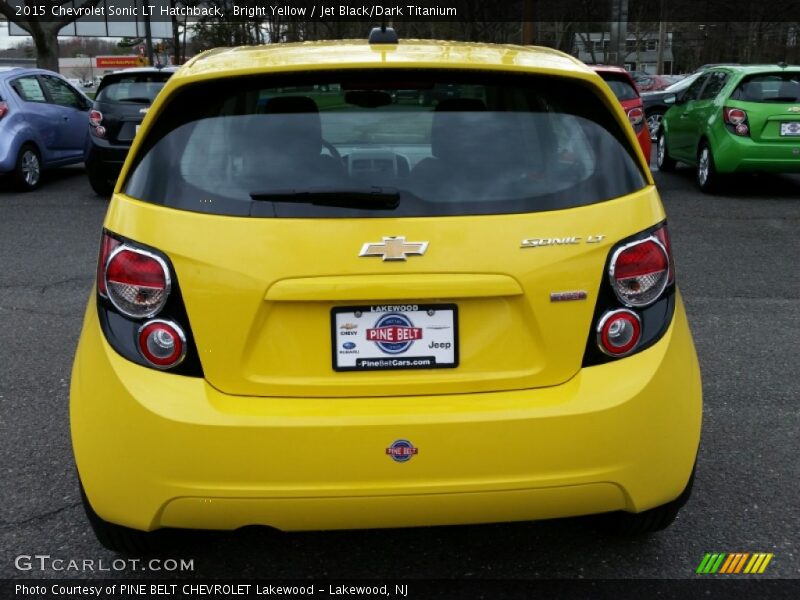 Bright Yellow / Jet Black/Dark Titanium 2015 Chevrolet Sonic LT Hatchback