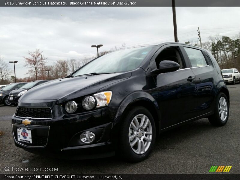 Black Granite Metallic / Jet Black/Brick 2015 Chevrolet Sonic LT Hatchback