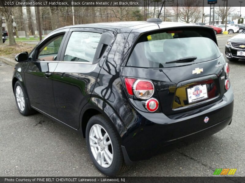 Black Granite Metallic / Jet Black/Brick 2015 Chevrolet Sonic LT Hatchback