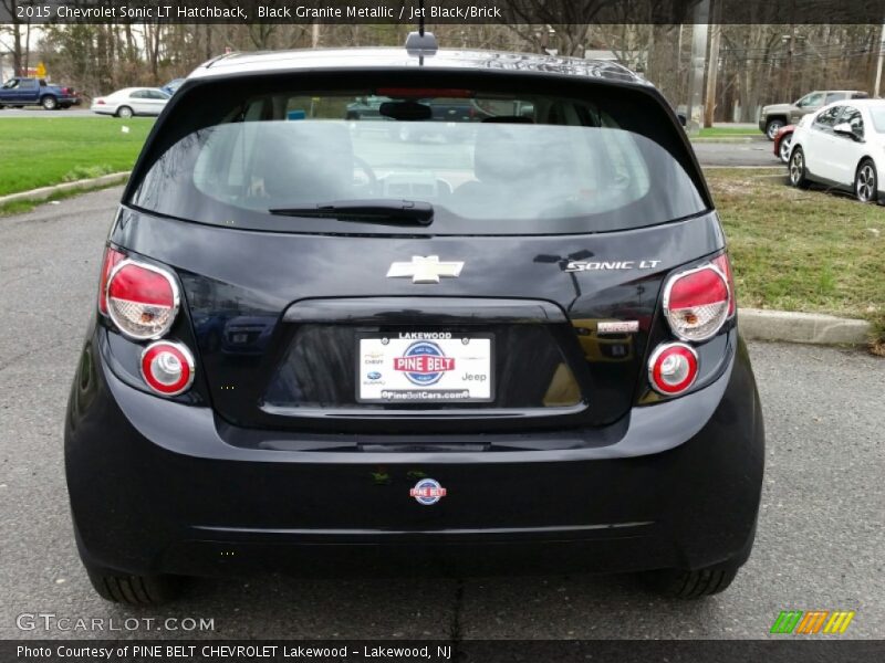 Black Granite Metallic / Jet Black/Brick 2015 Chevrolet Sonic LT Hatchback