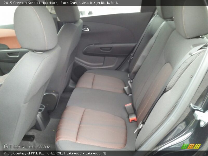 Black Granite Metallic / Jet Black/Brick 2015 Chevrolet Sonic LT Hatchback