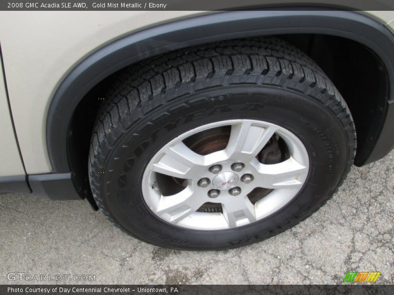 Gold Mist Metallic / Ebony 2008 GMC Acadia SLE AWD