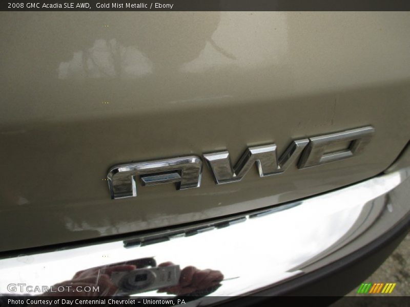 Gold Mist Metallic / Ebony 2008 GMC Acadia SLE AWD