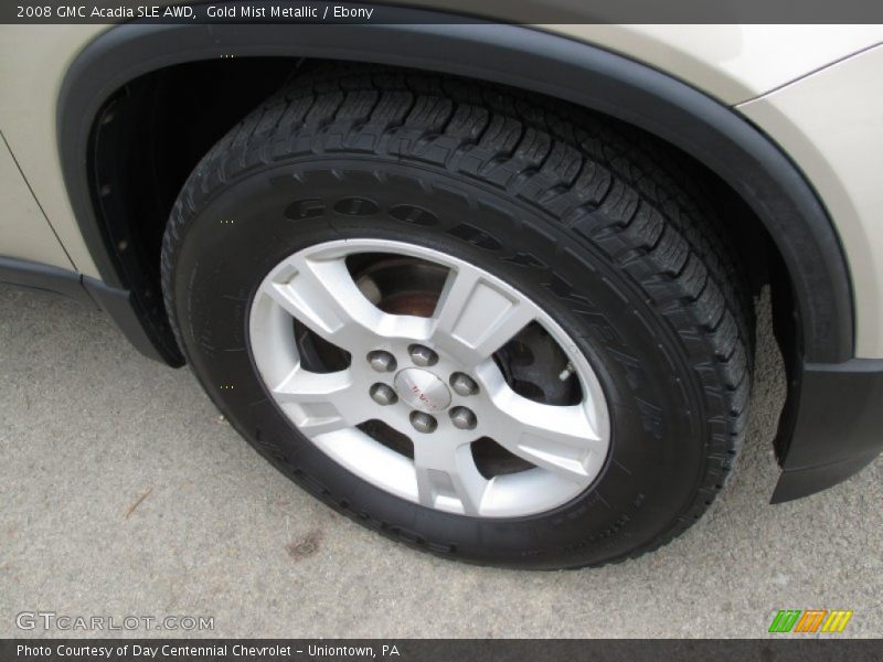 Gold Mist Metallic / Ebony 2008 GMC Acadia SLE AWD