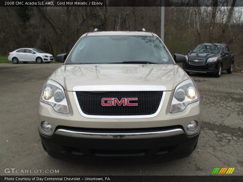 Gold Mist Metallic / Ebony 2008 GMC Acadia SLE AWD
