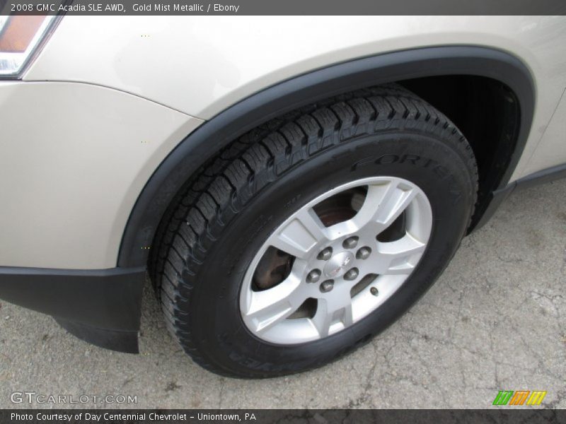 Gold Mist Metallic / Ebony 2008 GMC Acadia SLE AWD