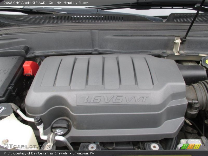 Gold Mist Metallic / Ebony 2008 GMC Acadia SLE AWD