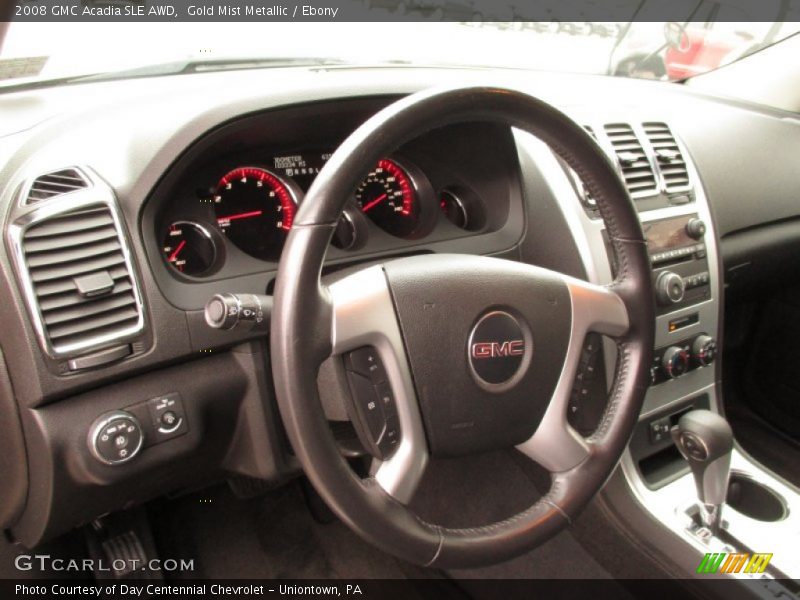 Gold Mist Metallic / Ebony 2008 GMC Acadia SLE AWD