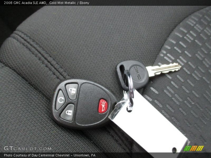Gold Mist Metallic / Ebony 2008 GMC Acadia SLE AWD